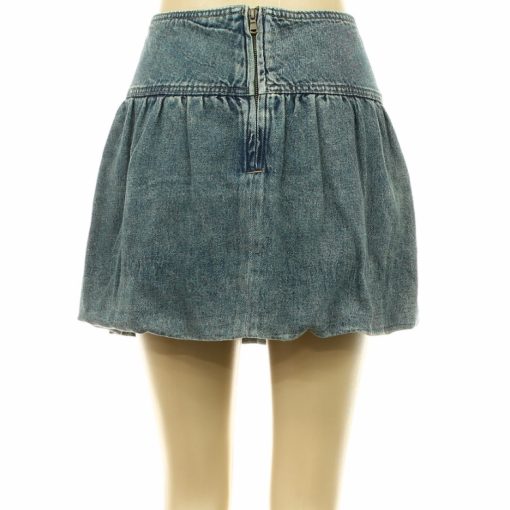 C&A kék farmer miniszoknya