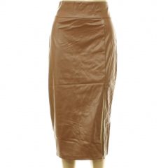 Shein barna műbőr szoknya