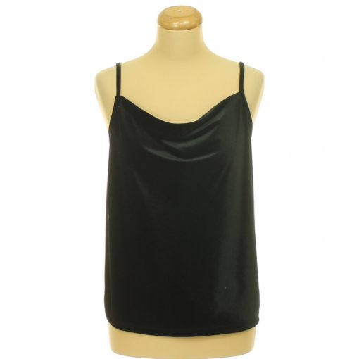 TU fekete bársony top