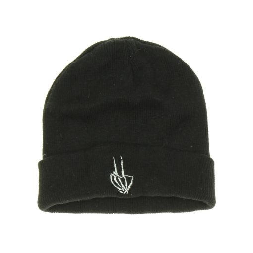 Hímzett kötött gyerek sapka