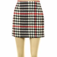 New Look tyúklábmintás gyapjúkeverék szoknya