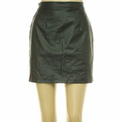 River Island fekete műbőr szoknya