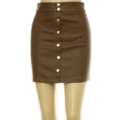 Amisu barna műbőr szoknya