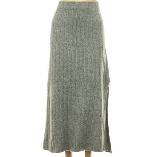 Rainbow szürke kötött szoknya