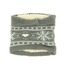 TCM mintás kötött-microfleece csősál