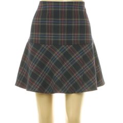 Esprit kockás sötétkék szoknya