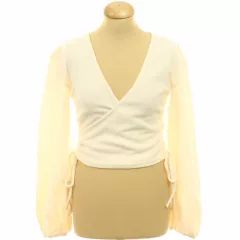 Shein krémszínű kötött pulóver