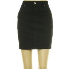 Fekete elasztikus farmer szoknya