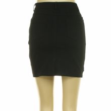 Fekete elasztikus farmer szoknya