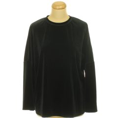 TU fekete bársony felső