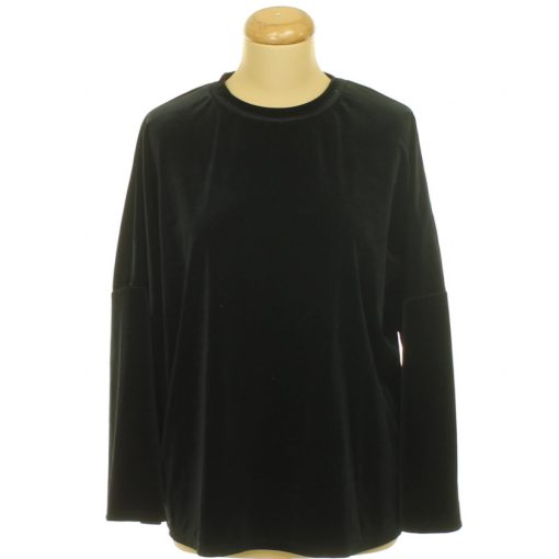 TU fekete bársony felső