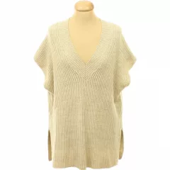 Pull&Bear barna kötött oversize mellény