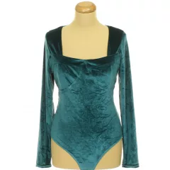 Primark kék bársony body