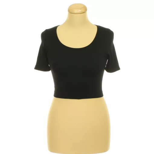 Primark fekete elasztikus sport top