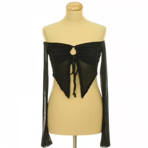 Shein fekete necc top