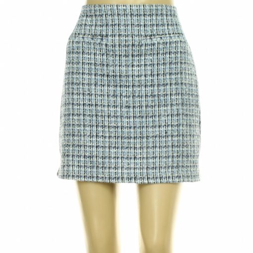 F&F kék buklészövet szoknya