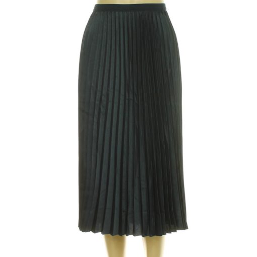 Opus pliszírozott sötétkék szatén szoknya