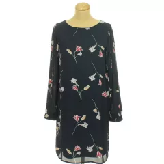 Vero Moda virágmintás sötétkék ruha