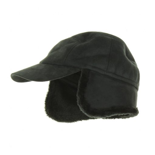 Marks&Spencer műszőrmés fekete férfi sapka