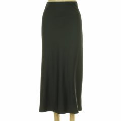 F&F fekete szatén szoknya