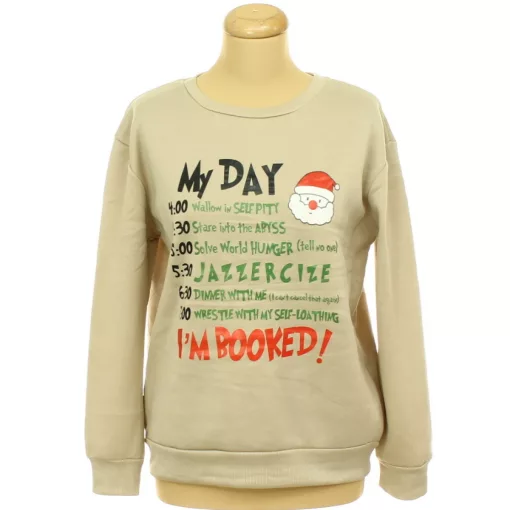 Shein barna karácsonyi pulóver