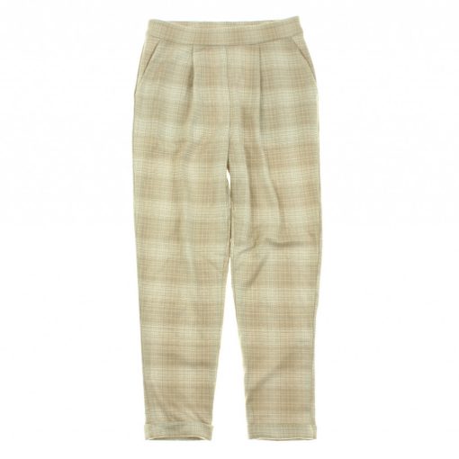 Kockás barna nadrág