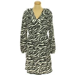 George fodros zebramintás ruha