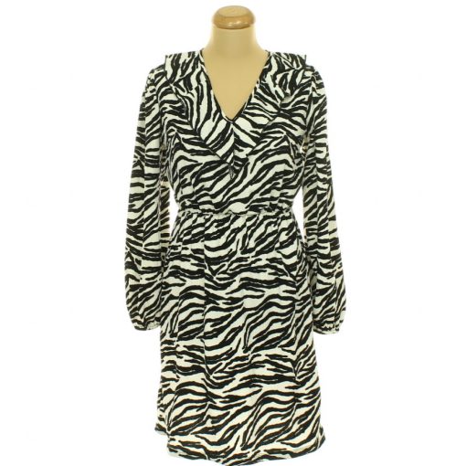 George fodros zebramintás ruha