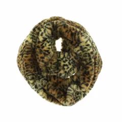 Leopárdmintás microfleece körsál
