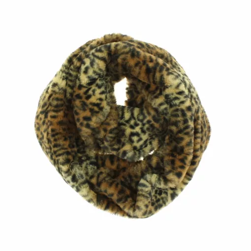 Leopárdmintás microfleece körsál