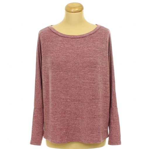 Bordó kötött pulóver