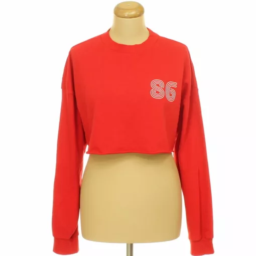 Primark piros crop pulóver