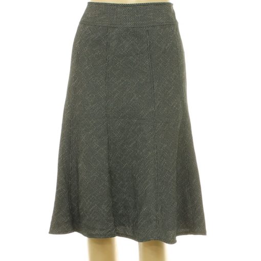 Papaya mintás fekete szoknya