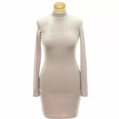 H&M halványlila bársony ruha