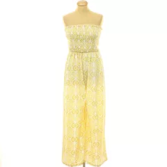 Shein mintás pánt nélküli overál