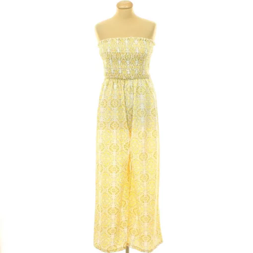 Shein mintás pánt nélküli overál