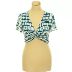 F&F mintás csavart top