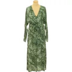 H&M mintás zöld ruha