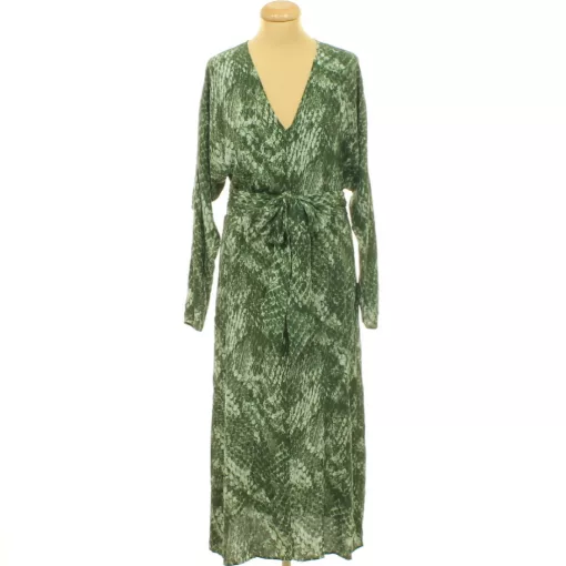 H&M mintás zöld ruha