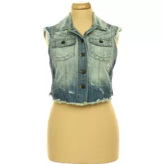 River Island szaggatott farmer mellény