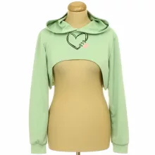 Shein kapucnis crop pulóver