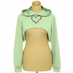 Shein kapucnis crop pulóver