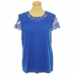 Csipkés kék felső