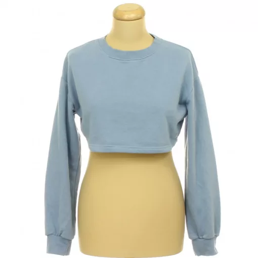 Shein kék crop pulóver