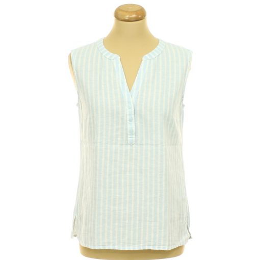 Blue Motion csíkos lenkeverék blúz