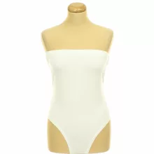 Fehér pánt nélküli body