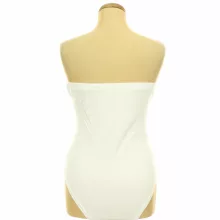 Fehér pánt nélküli body