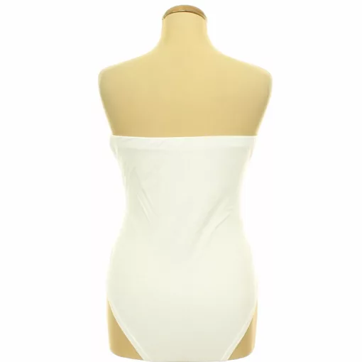Fehér pánt nélküli body