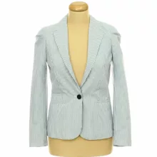 H&M kék-fehér csíkos blézer