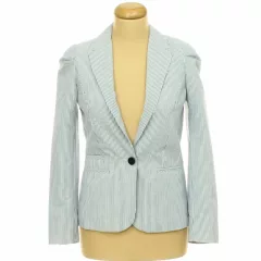H&M kék-fehér csíkos blézer